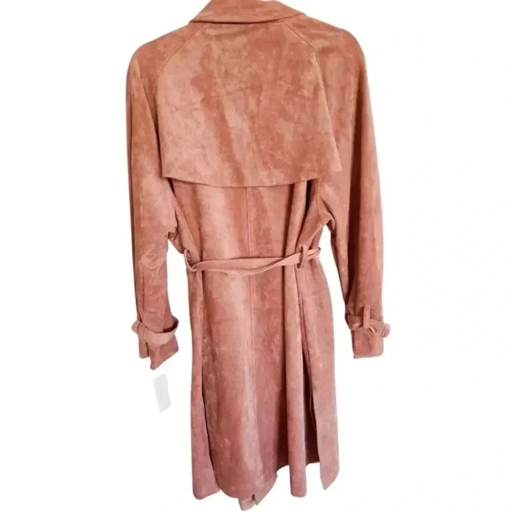 Brand New OAT NY Dusty Rose Trench coat size M - Picture 8 of 8